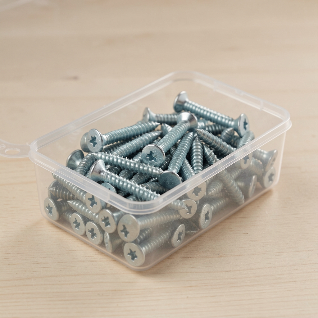 Caja 200 tornillos autoperforantes zincados 4x40mm con cabeza Phillips para drywall, madera y metal liviano